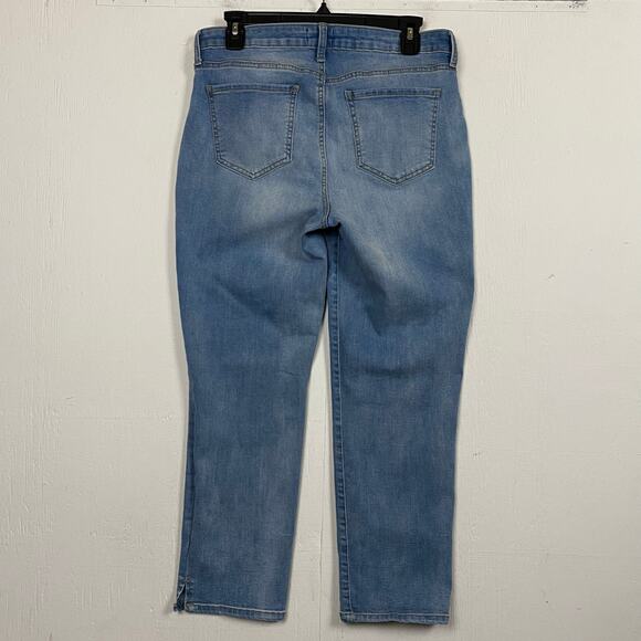 NYDJ Curves 360 Slim Straight Ankle Jeans Size 8 Short - Picture 4 of 7